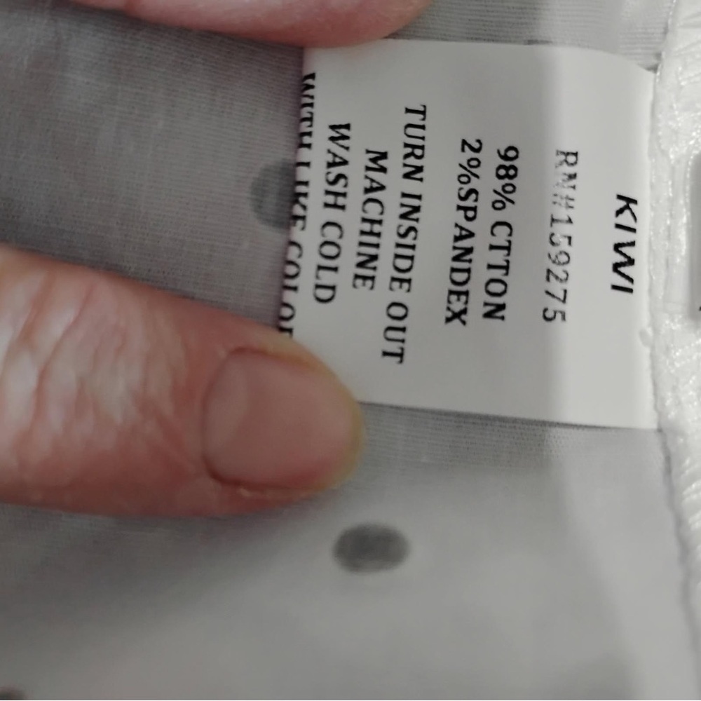 KIWI White Rhinestone Button-Down Shirt – Size S - Picture 14 of 14